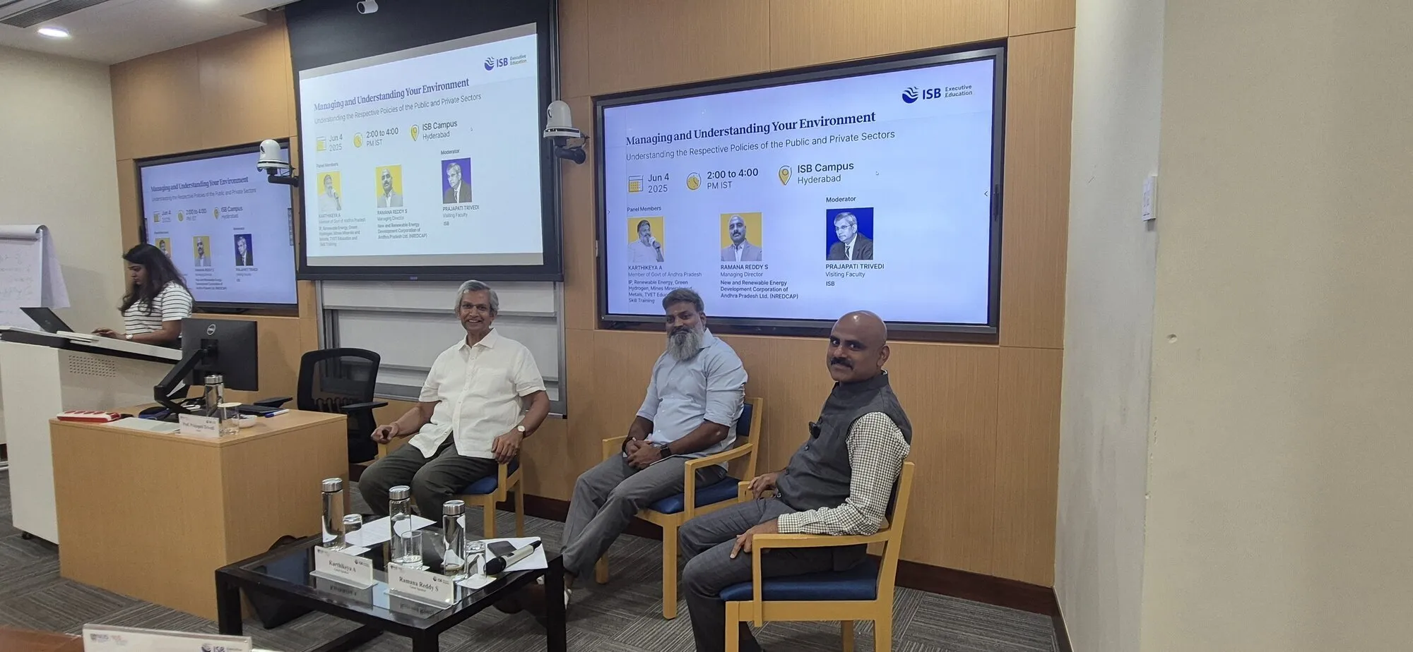 A roundtable Discussion at ISB with my former ISB students