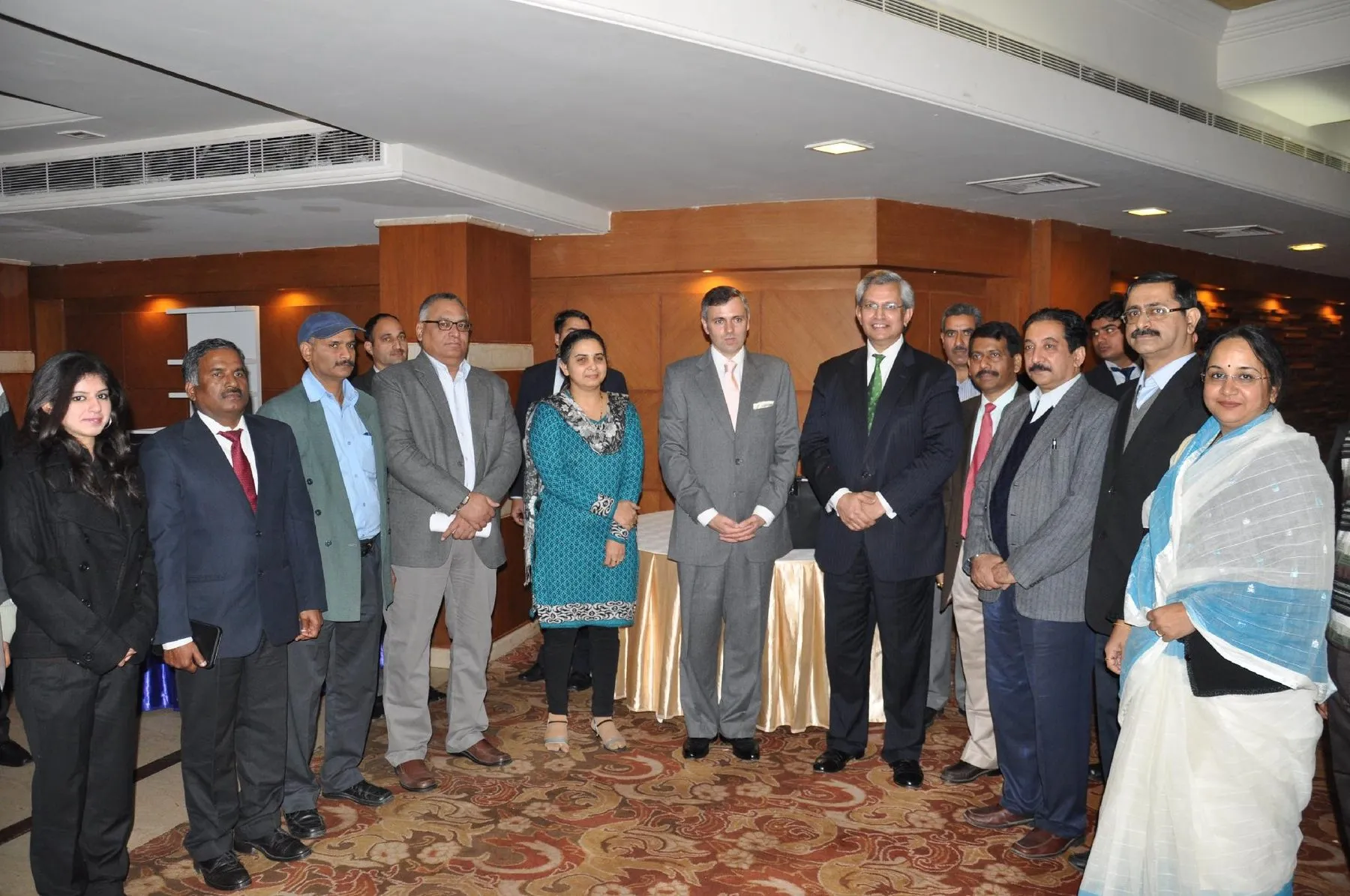 Prof. Prajapati Trivedi with the Chief Minister of Jammu and Kashmir, Mr. Omar Abdullah