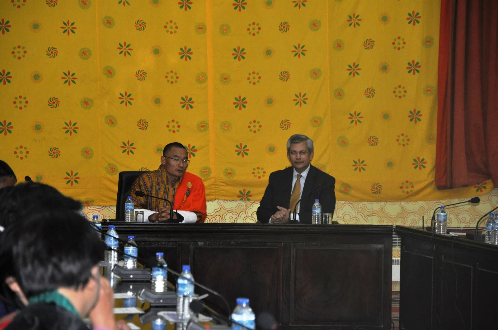 Concluding the Cabinet briefing in Bhutan