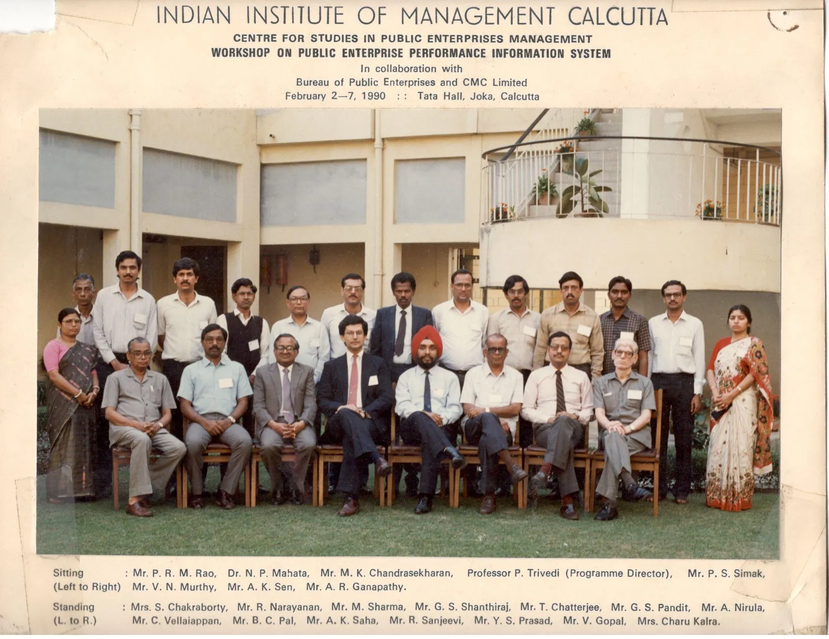 Workshop on Public Enterprise Performance Information System, 1990