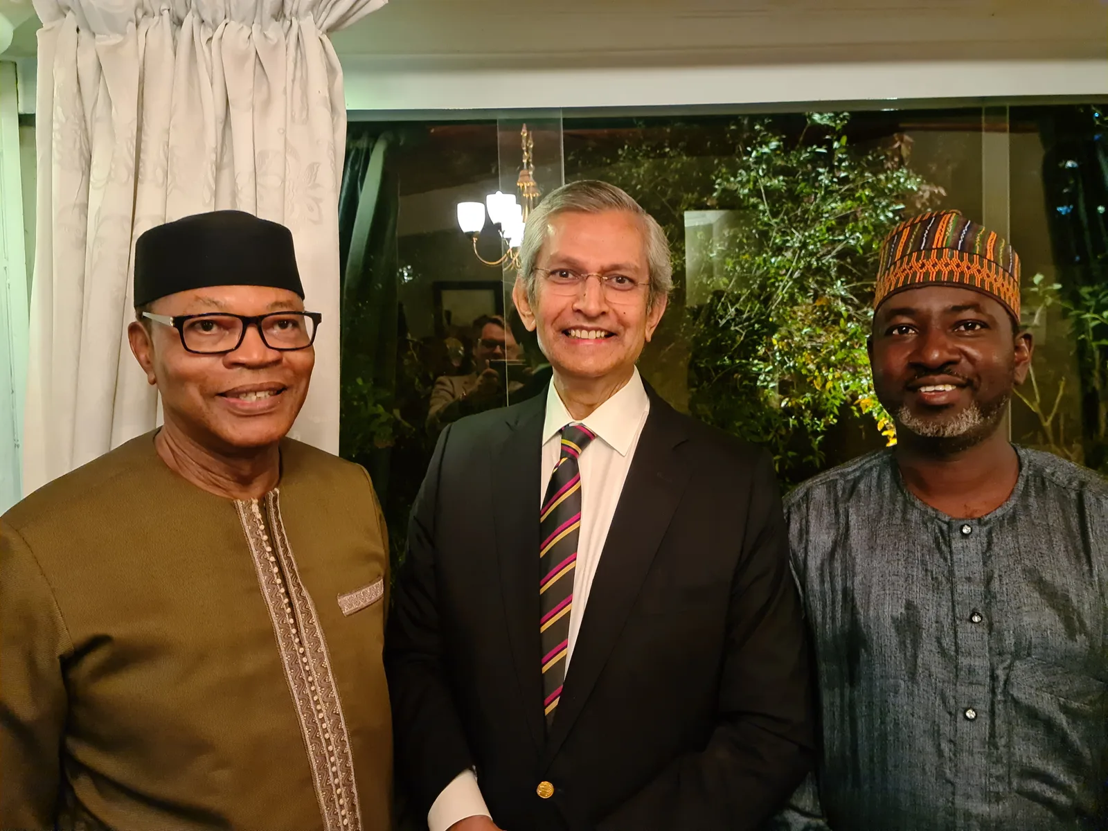 With fellow members of the Commonwealth Observer Mission