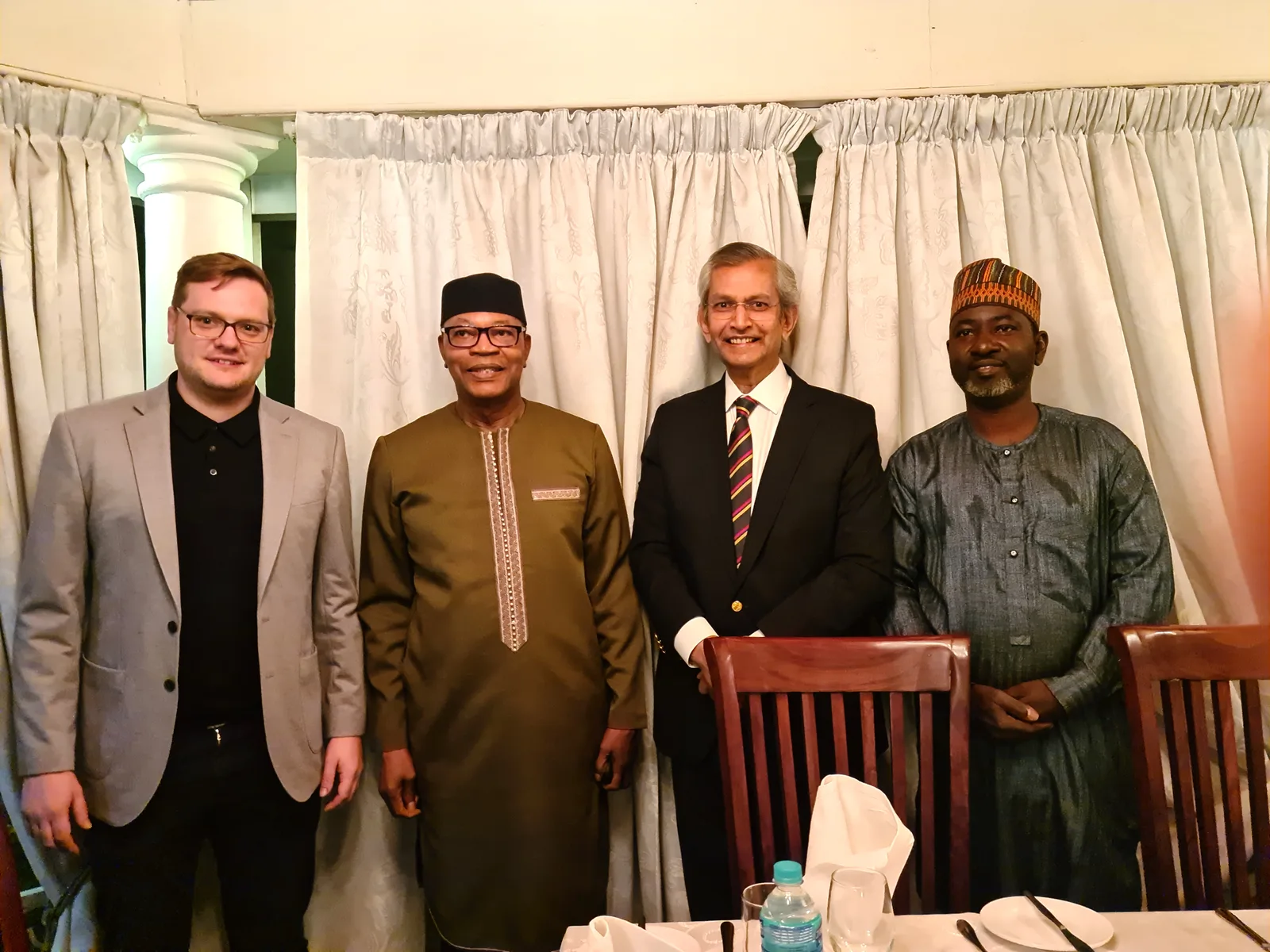With fellow members of the Commonwealth Observer Mission