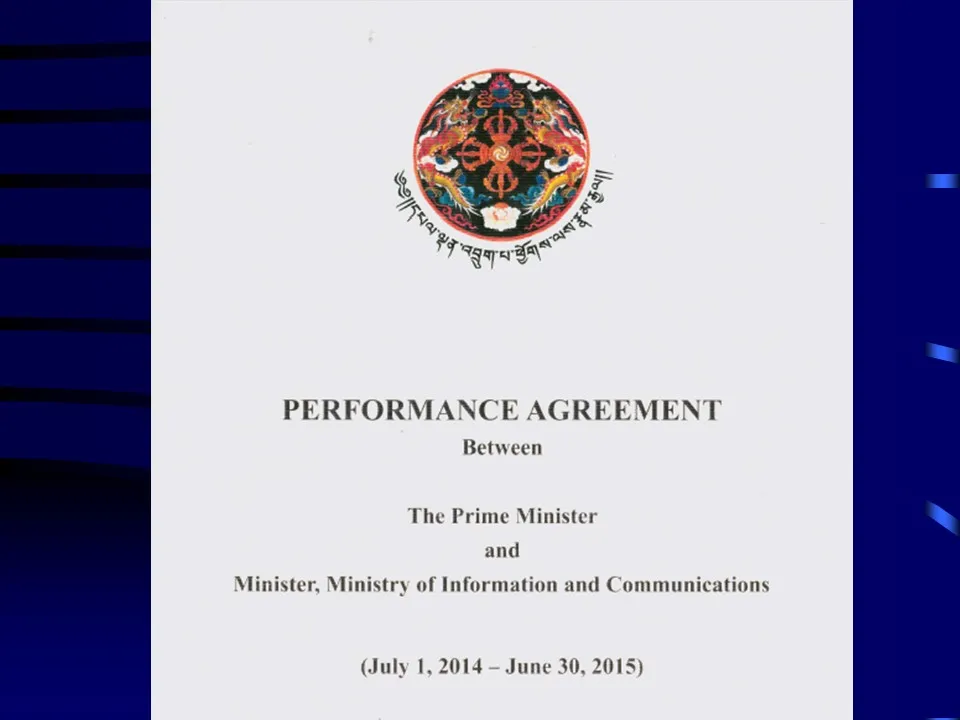 Performance Agreement example