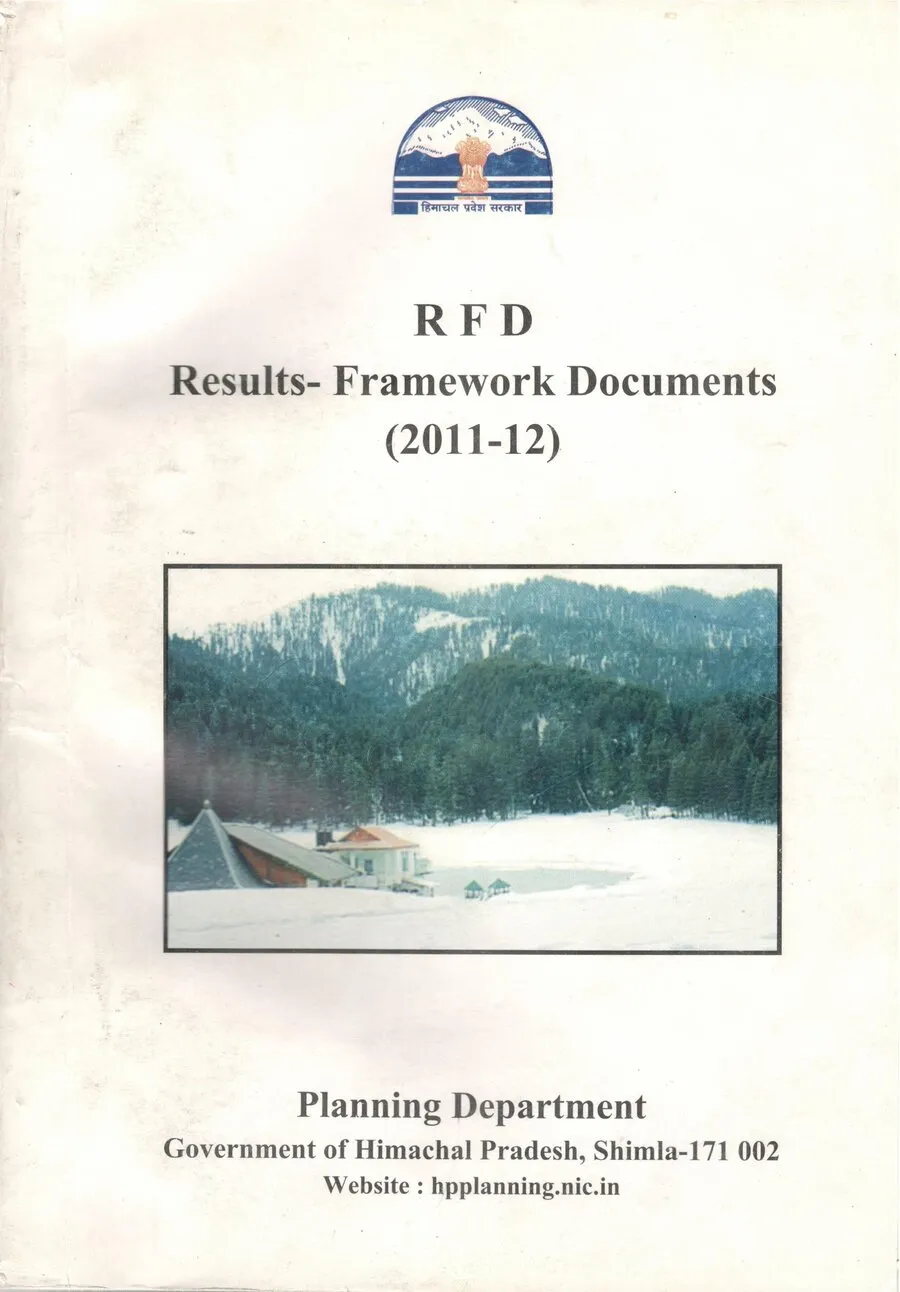 Cover page: Performance Agreement — Department of Education, Himachal Pradesh